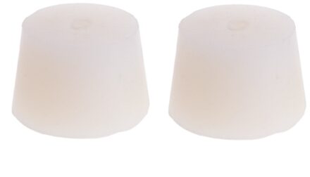 2 Pcs Silicone Rubber Plug Stopper Met Gat Luchtsluis Waskolf Valve Wijn Brew Donkergrijs
