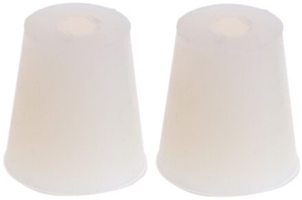 2 Pcs Silicone Rubber Plug Stopper Met Gat Luchtsluis Waskolf Valve Wijn Brew Marineblauw