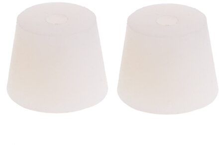2 Pcs Silicone Rubber Plug Stopper Met Gat Luchtsluis Waskolf Valve Wijn Brew Rood