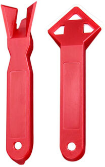 2 Pcs Siliconen Raam Deur Glas Cement Schraper Tool Remover Spreader Spatel Vloertegel Oppervlak Lijm Resterende Cleaner Schop