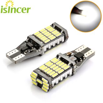 2 PCS Super Heldere T15 W16W 921 45 SMD LED 4014 Car Auto Canbus Reverse Licht Omkeren Verlichting Back up lamp T15 W16W Led Licht