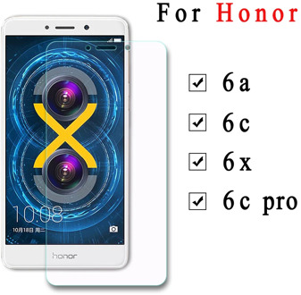 2 PCS Tempered Glass For Huawei Honor 6c 6a 6 X C6 A6 X6 Screen Protector Film 6cpro Protective Glass For Honor 6x 6 C Pro Glass