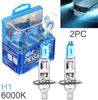 2 Pcs Universal H1 H3 100W 6000K White Light Super Bright Car HOD Halogen Lamp Auto Front Headlight Fog Bulb Fit for Cars