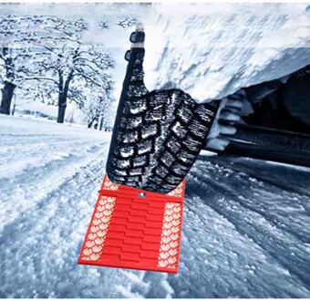 2 Pcs Universal Rubber Opvouwbare Auto Wiel Anti-Slip Pad Vouwen Skid Plate Band Tractie