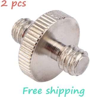 2 pcs Voor Camera Statief Balhoofd 1/4 "Male naar 1/4" Male Schroefdraad Convert Adapter DSLR camera Accessoires