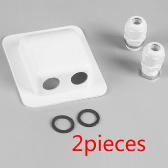 2 Pcs Waterdichte Aansluitdoos Dak Zonnepaneel Dubbele Kabel Installatie Entry Klier Doos Elektrische Aansluiting Voor Zonne-energie Project
