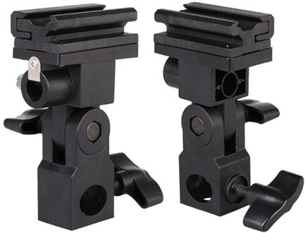 2 Pcs Zaklamp B Type Flash Shoe Speedlite Paraplu Mount Holder Swivel Voor Light Stand Fotografie Accessoires