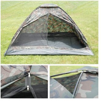 2-persoons leger camouflage kampeer tent - Koepeltenten Groen