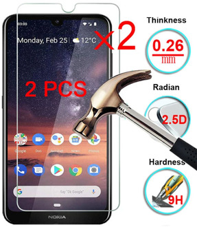 2 Pieces 9H Tempered Glass for Nokia 4 3.1 Plus 2.1 3 2 1 Glass Screen Protector Protective Film for Nokia 4.2 3.2 3.1A 3.1C HD