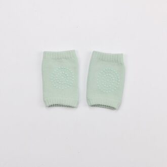 2 Pieces/Pair Veiligheid Katoenen Baby Kniebeschermers Kruipen Protector Kids Knieschijven Kinderen Korte Kneepad Baby Beenwarmers Groen