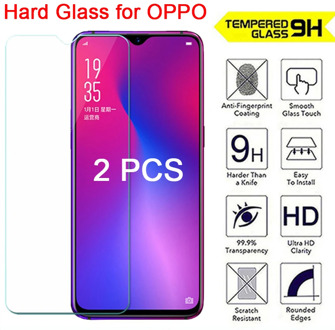 2 Pieces Tempered Glass for OPPO K3 K1 F1 Plus F1S 9H Protective Glass HD Screen Protector for OPPO F11 Pro F9 F7 F3 F5 Lite