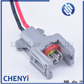 2 Pin Delphi 1.5mm Waterproof Automotive Connector Fuel Diesel Injector Fuel Rail Plug T15 10811963 240PC024S8014 with 15cm wire