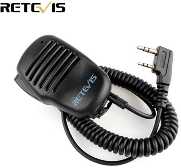 2 Pin PTT Speaker Mic For KENWOOD BAOFENG UV-5R RETEVIS H777 RT5R RT3 RT5 RT80 PUXING TYT Ham Radio Walkie Talkie C9021
