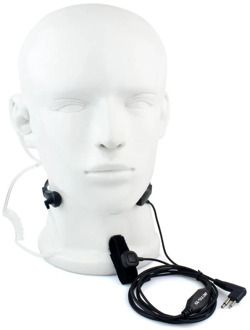 2 Pin Throat Mic Headset Air Tube Earpiece for Motorola GP300 88s 2000 CT Walkie talkie Ham Radio C9008A