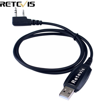2 pin USB Programming Cable for Retevis RT3 RT3S RT8 RT52 TYT MD-380 DMR Radio Digital Walkie Talkie J9110P