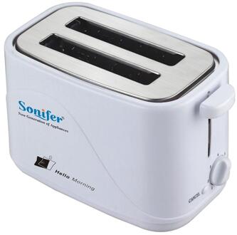 2 Plakjes Broodrooster Automatische Snelle Verwarming Brood Broodrooster Huishoudelijke Ontbijt Maker Brood Machine Sonifer SF6005