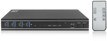 2 poorts Dual HMDI 4K KVM switch