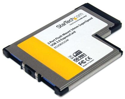 2-poorts Superspeed USB 3.0 expressCard