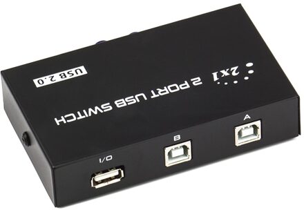 2 Port Manual Usb Switch Box Twee Computers Delen Een Printer 2 In1out USB2.0 Hub Splitter Converter
