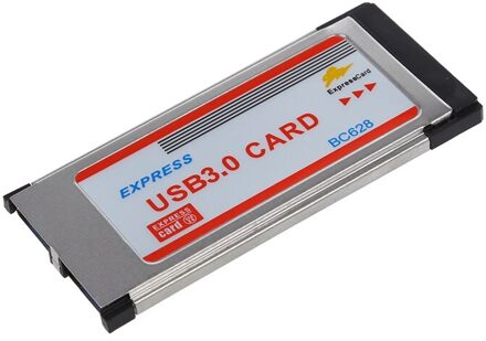 2 Port USB 3.0 Express Card Adapter Hub Cardbus voor Laptop