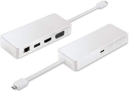 2-Power HUB0100A notebook dock & poortreplicator Bedraad USB 3.2 Gen 1 (3.1 Gen 1) Type-C Wit