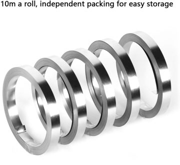 2 Roll 10M 18650 Li-Ion Batterij Nikkel Vel Plaat Riem Connector Puntlassen Batterij Lassers Accessoires 0.1X5mmX10m 2stk