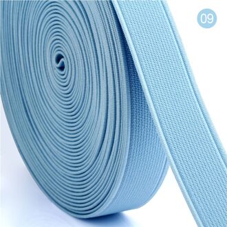2 Rolls Kleurrijke Elastiekjes 16 Meter/Roll Rubber Band 1.5 Cm Spandex Lint Naaien Lace Trim Taille Band kledingstuk Accessoire 09 lucht blauw
