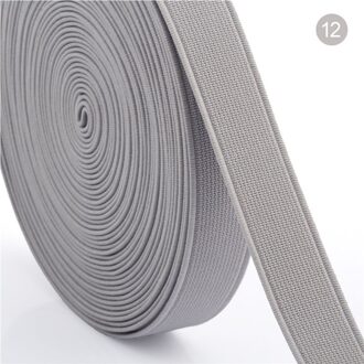 2 Rolls Kleurrijke Elastiekjes 16 Meter/Roll Rubber Band 1.5 Cm Spandex Lint Naaien Lace Trim Taille Band kledingstuk Accessoire 12 grijs