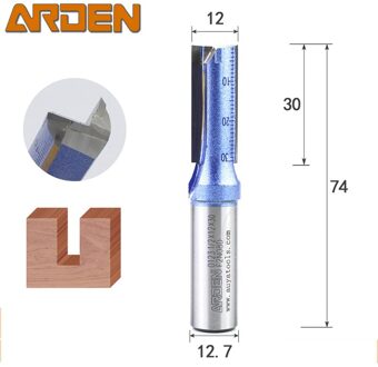 2-schuiten Rechte frezen Boren Schoonmaken Bodemsnijden Ingelaste houtbewerkingsgereedschappen Wolfraamfrees Frees 4mm