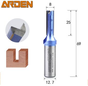 2-schuiten Rechte frezen Boren Schoonmaken Bodemsnijden Ingelaste houtbewerkingsgereedschappen Wolfraamfrees Frees 5.5MM