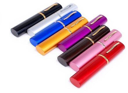 2 Set 6 Stuks Draagbare Bestek Met Case Roestvrij Eetstokjes Vork En Lepel Verticale Buis Case Gebruiksvoorwerpen Set Voor Kids volwassenen (Rand