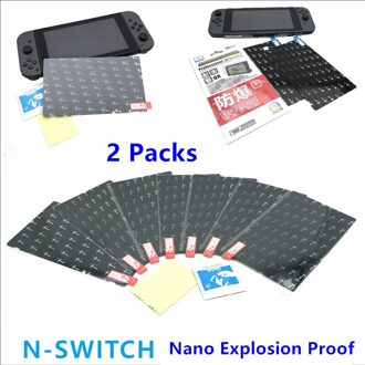 2 Set 9 H Hardheid Scratchproof Nano Liquid Screen Protector Explosieveilige Cover Film Voor Nintend Schakelaar Nintendo NS NX Console