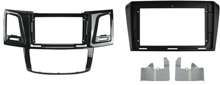 2 Set Auto Accessoires: 1 Set Dubbel Din Dvd Fascias Dashboard Stereo & 1 Set 9 Inch 2 Din Dvd Stereo Dashboard