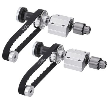 2 Set Van Geen Macht Diy Houtbewerking Snijden Slijpen Spindel Trimmen Riem Jto Boorkop Set Kleine Draaibank Accessoires Voor tafel S