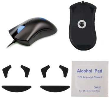 2 Sets 0.6Mm Muis Voeten Schaatsen Muis Pads Voor Razer Deathadder Mouse Skates