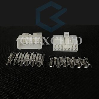 2 Sets 12 Pin 7122-1210 7123-1210 Vrouwelijke Mannelijke Automotive Connector Bedrading Stopcontact Met Terminals 2 Sets vrouw