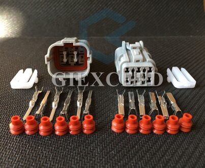 2 Sets 6 Pin MG640337 MG610335 Vrouwelijke Mannelijke Waterdichte Elektrische Draad Connectoren Automotive Connector 2 Sets vrouw