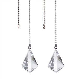 2 Sets Crystal Plafond Ventilator Lamp Trekt Chain Extender Home Decor Metalen Verlichting Kroonluchter Rits Connector Thuis Bruiloft 3