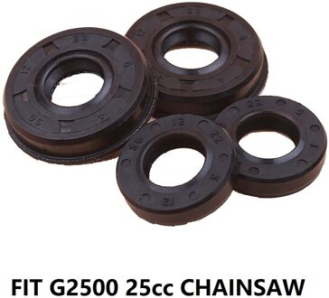 2 Sets/partij Oliekeerringen Set Universele Fit Chinese Kettingzaag 2500 25CC & Zenoah Komatsu G2500 Handvat Snoeischaar Zag Timberpro Lawnflite