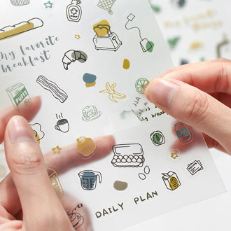 2 Sheets/pack Travel Notes Washi Paper Stationery Stickers Kawaii Sticker Set Scrapbook Planner Diary Album Diy Label For Kids