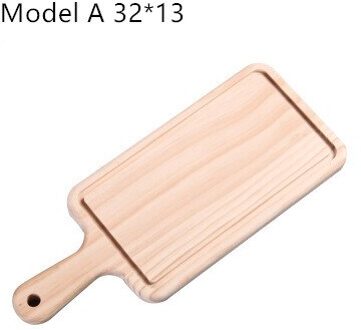 2 Size Natuurlijke Keuken Hakblokken Brood Pallet Met Handvat Bakken Snijplank Houten Board Handgemaakte Keuken Accessoires model- A 32x13x2cm