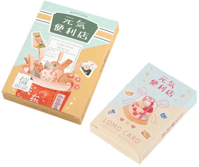 2 Sizes 30 Sheets/Set Creative Snacks Convenience Store Postcard Lomo Card Greeting Card Birthday Gift Card