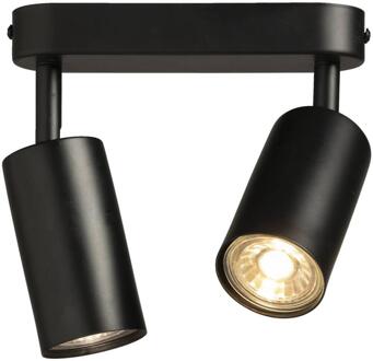 2-spot Basic - Mat - 10xØ18 Cm - Metaal - Zwart