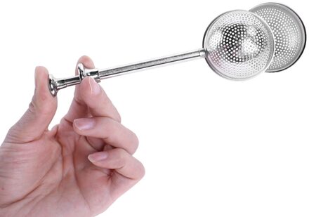 2 stijl Roestvrij Staal Theepot Theezeefje Bal Vorm Mesh Thee-ei Filter Herbruikbare Metalen Theezakje Spice Thee Tool accessoires 16 x 5 x 5 cm