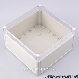 [2 stijlen] 166*166*91mm waterdichte plastic doos voor elektronische behuizing DIY junction geval elektrische project doos schakelaar case wit
