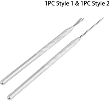 2 stijlen Lint Pro Pin Naald Detail Tool Fimo Polymer Clay Modeling Sculptuur Aardewerk Keramiek Gereedschappen DIY Accessoires 1reeks