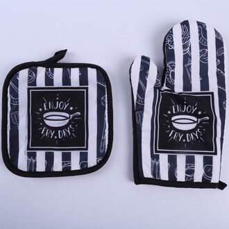 2 Stk/set Magnetron Bakken Bbq Handschoen Katoen Leuke Ovenwanten Hittebestendige Linnen Potholders Antislip Keuken Koken Gereedschap mitten