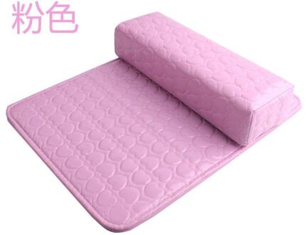 2 Stk/set Pu Leer Liefde Hand Kussen, Rechthoekige Hand Kussen Met Kussen, Nail Perzik Hart Hand Kussen, 5 Kleuren Om Uit Te Kiezen roze