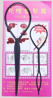 2 Stk/set Schepper Braider Maker Styling Tool Plastic Lus Styling Tool Hair Braid Maker Paardenstaart Schepper Plastic Lus Styling Tool 01