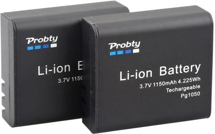 2 Stks 1150 mAh PG1050 Oplaadbare Batterij Voor SJCAM SJ4000 SJ5000X EKEN H9 H9R H8R H8 action Camera M10 H3R H6S H5S Plus